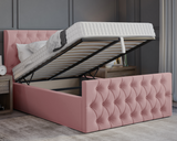 Oyster Winged Ottoman Bed