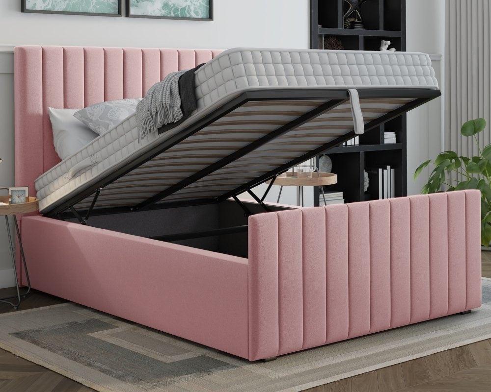 Verona Small Double Ottoman Bed