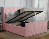 York Winged Small Double Ottoman Bed