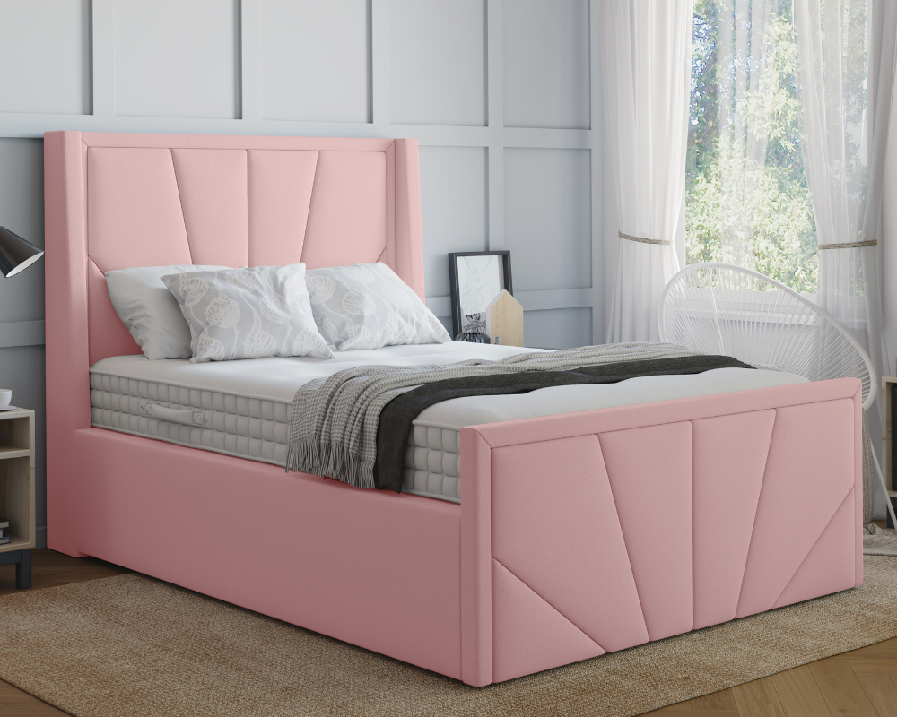 York Winged Ottoman Bed