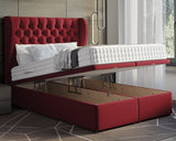 Oyster Winged Super King Ottoman Divan Bed