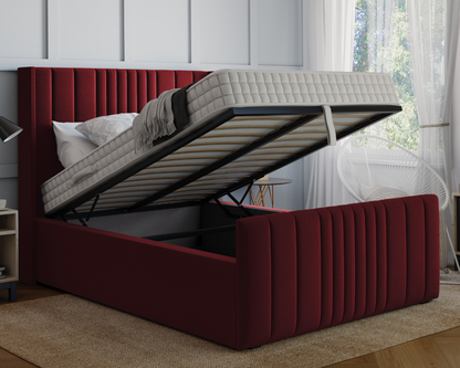 Tamara Winged Ottoman Bed