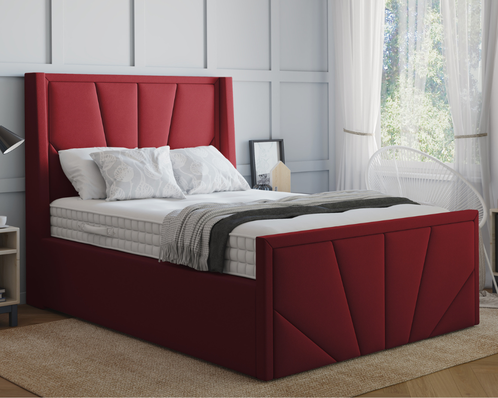 York Winged Ottoman Bed