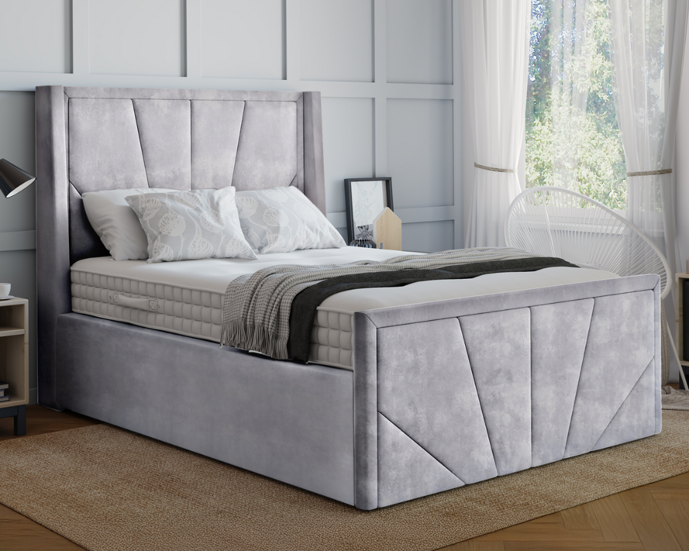 York Winged Ottoman Bed