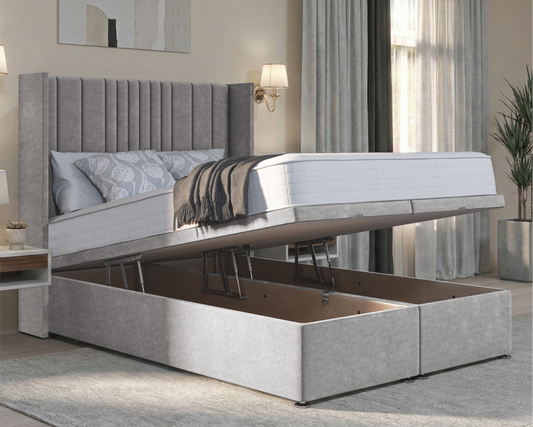 Florence Winged Ottoman Divan Bed