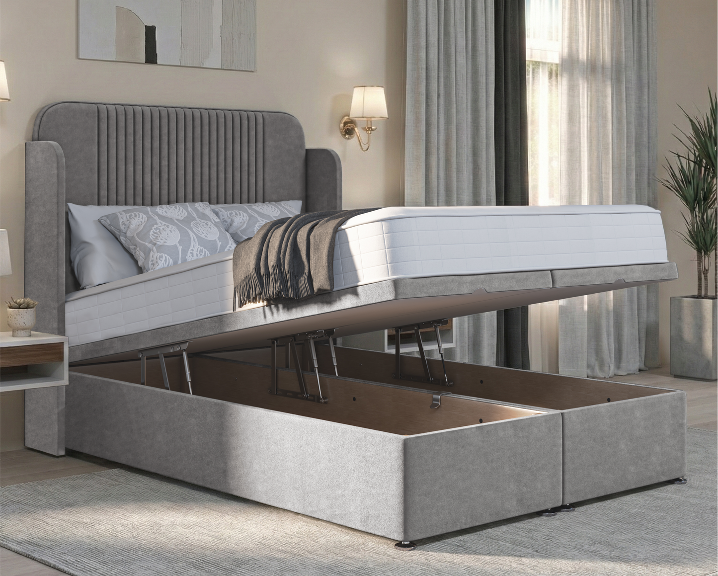 Julian Malia Wing Ottoman Bed