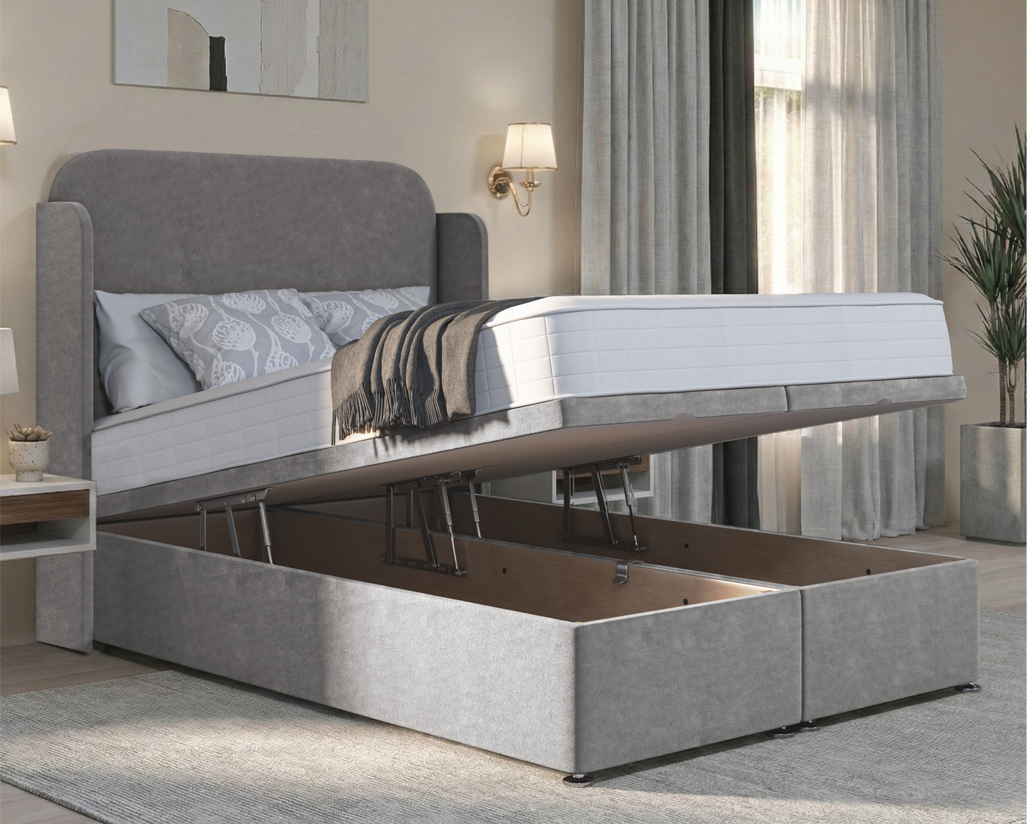 Julian Wing Ottoman Divan Bed