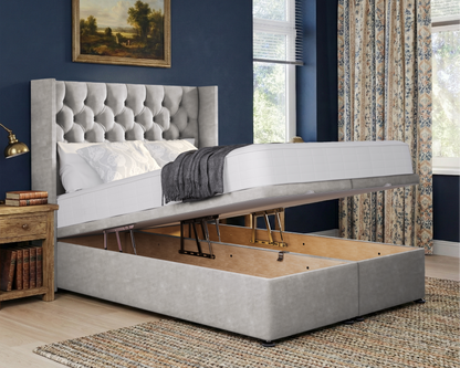 Chesterfield Wing Ottoman Divan Bed