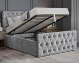 Oyster Winged Ottoman Bed