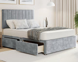 Stripe Super King Divan Bed
