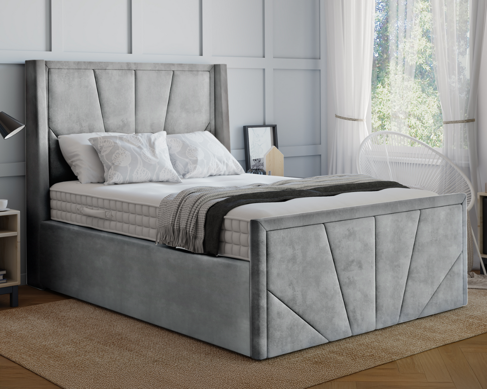 York Winged Ottoman Bed