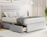 3 Linen Super King Divan Bed
