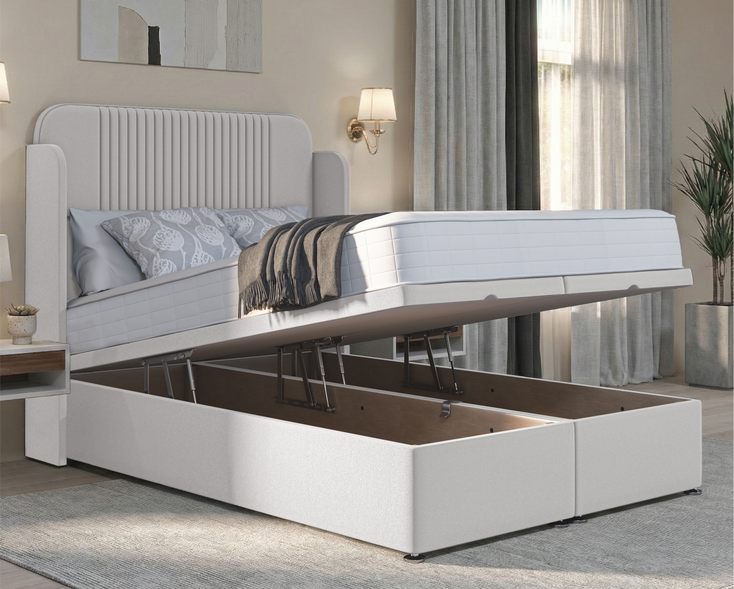 Julian Malia Wing Ottoman Bed