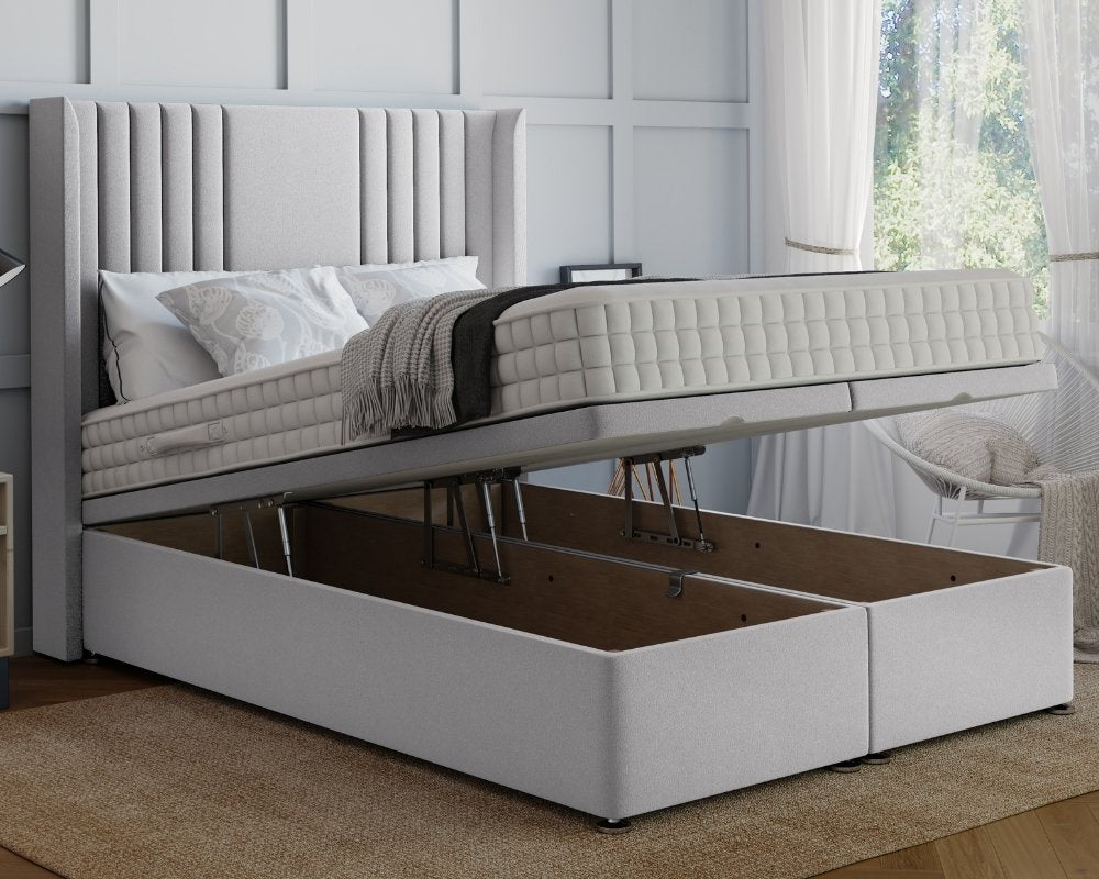 Hazel Winged King Size Ottoman Divan Bed