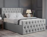 Oyster Winged Ottoman Bed