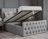 Oyster Winged Ottoman Bed