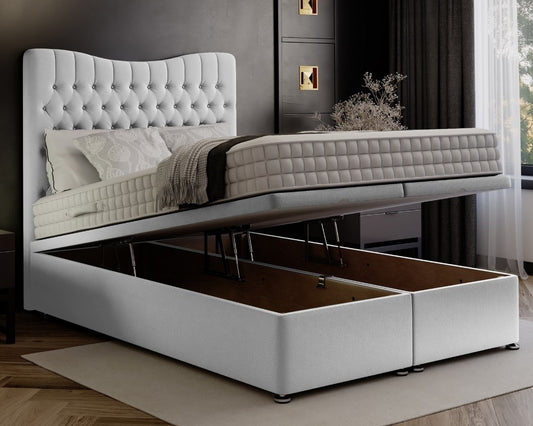 Wave Super King Ottoman Divan Bed