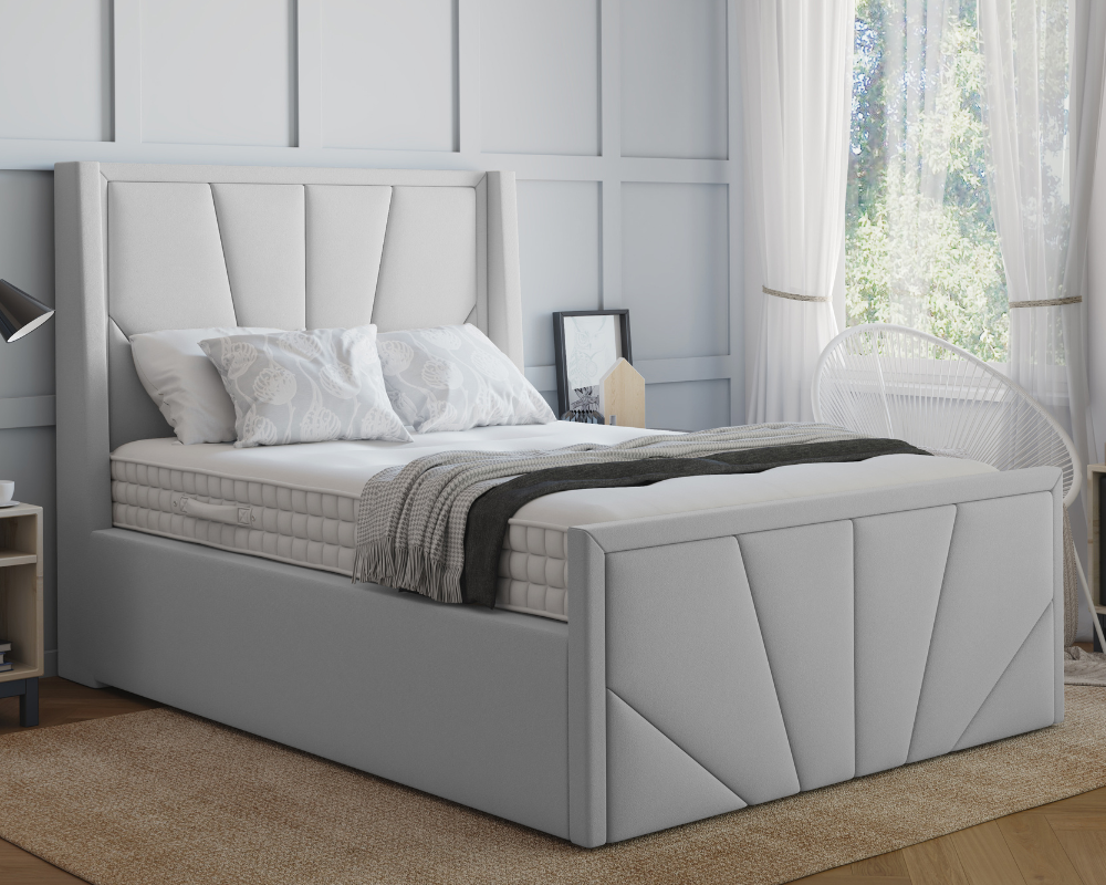 York Winged Ottoman Bed