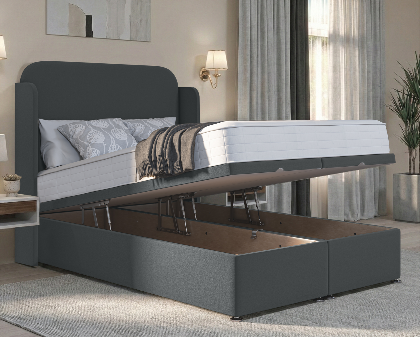 Julian Wing Ottoman Divan Bed