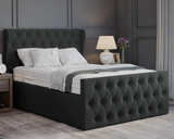 Oyster Winged Ottoman Bed