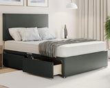 Plain Headboard King Size Divan Bed