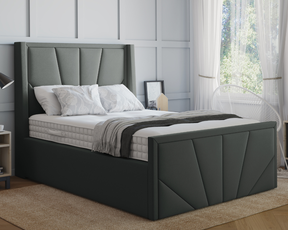 York Winged Ottoman Bed
