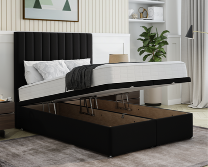 Stripe Ottoman Bed