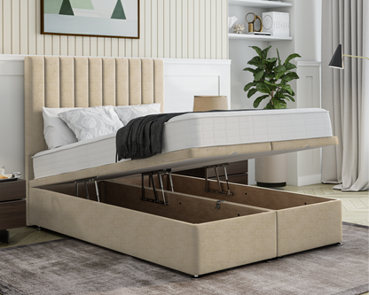 Stripe Ottoman Bed