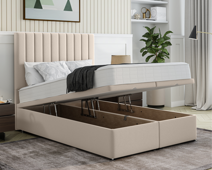 Stripe Ottoman Bed