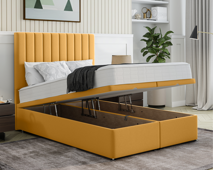 Stripe Ottoman Bed