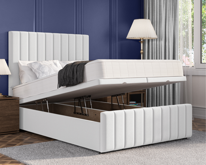 Stripe Plus Ottoman Bed