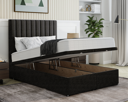 Stripe Ottoman Bed