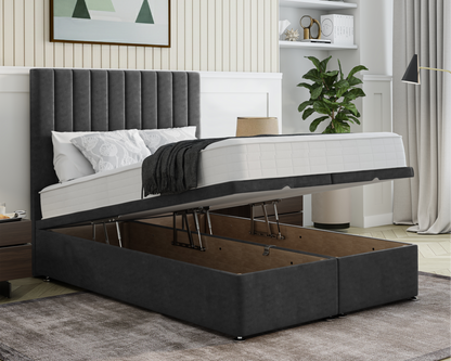 Stripe Ottoman Bed