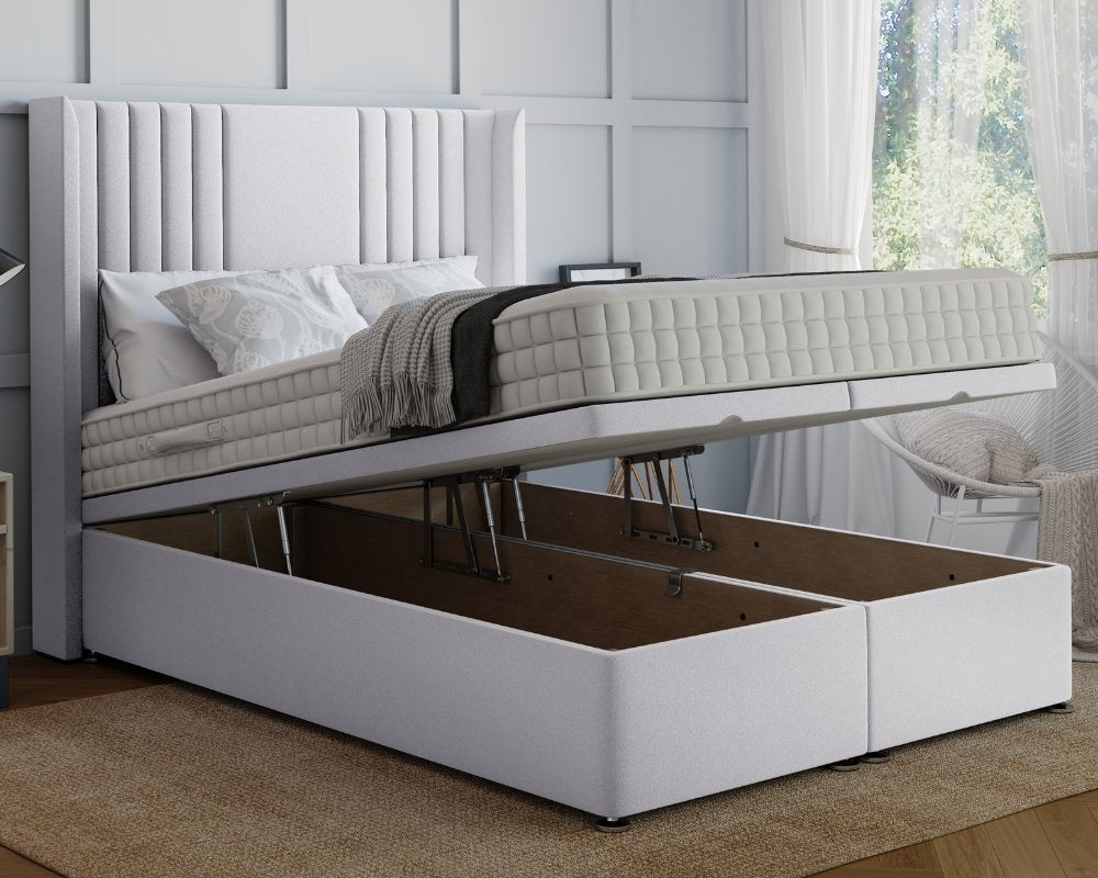 Hazel Winged King Size Ottoman Divan Bed