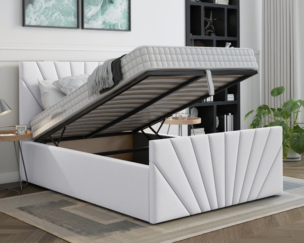 Laura Small Double Ottoman Bed