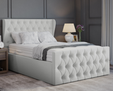 Oyster Winged Ottoman Bed