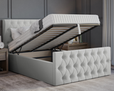 Oyster Winged Ottoman Bed