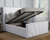 York Winged Small Double Ottoman Bed