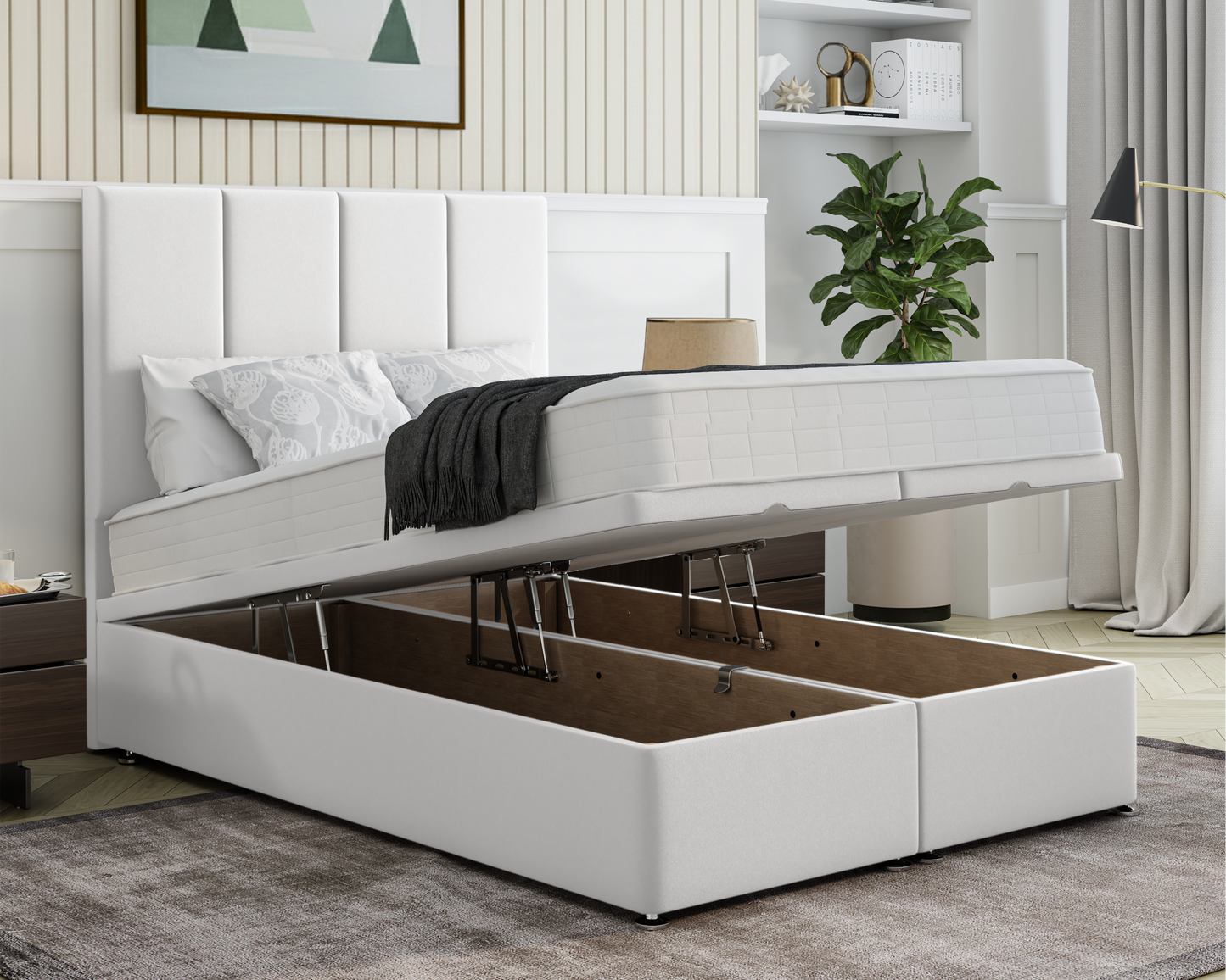 4 Panel Ottoman Bed
