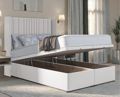 Florence Winged Ottoman Divan Bed