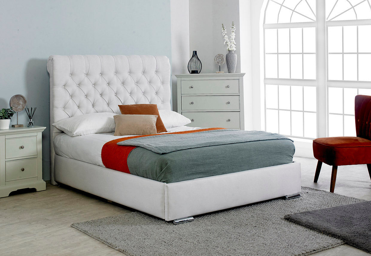 Sleigh  Upholstered Bed Frame