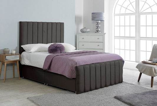 Stripe Plus Ottoman Bed
